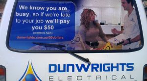 The Darwin electrician who turns up on time: Dunwrights Electrical will pay you if we are late