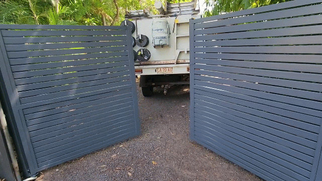 Swing gate motors installed by Dunwrights Air & Electrical Darwin