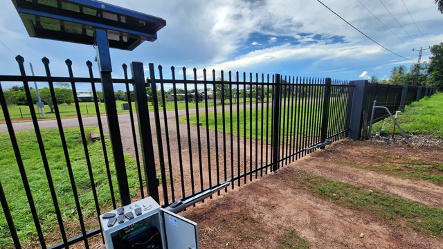 Swing gate motors installed by Dunwrights Air & Electrical Darwin